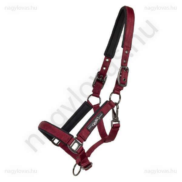 QHP Kötőfék Deluxe - Bordó - Full