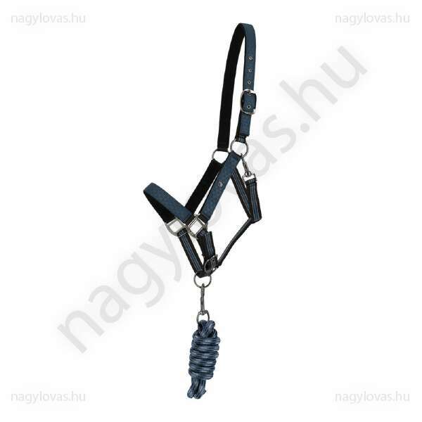 QHP kötőfék szárral mystic blue