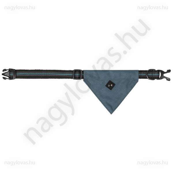 QHP kutyáknak való nyakörv  kendővel kék XS