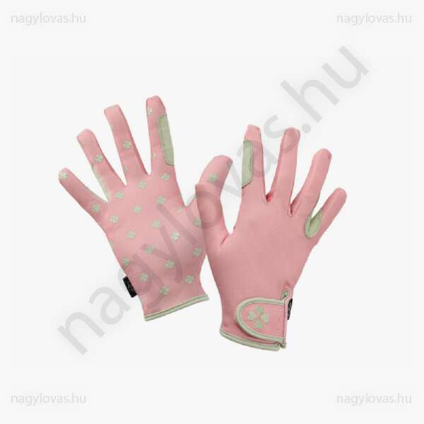 QHP Lucky lovaglókesztyű soft pink