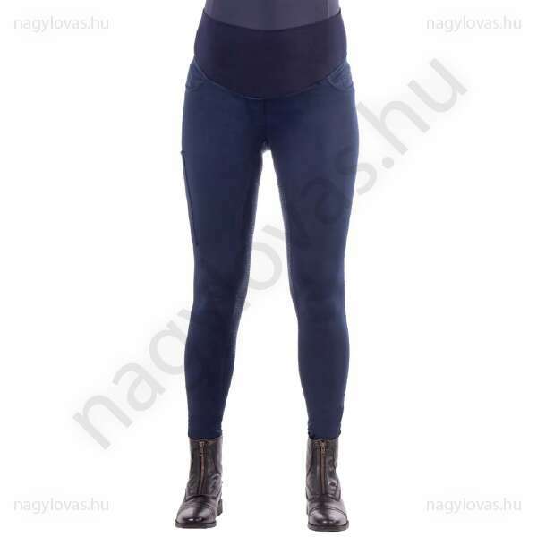 QHP Maternity kismama lovagló leggings sötétkék