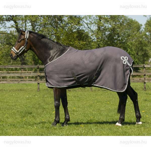 QHP polár leszárító takaró szürke/ezüst  125 cm