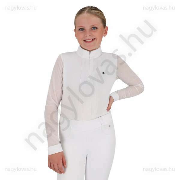 QHP Sennah gyerek versenypóló fehér 152