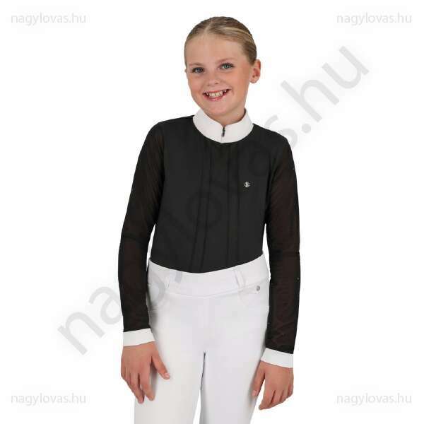 QHP Sennah gyerek versenypóló fekete 128