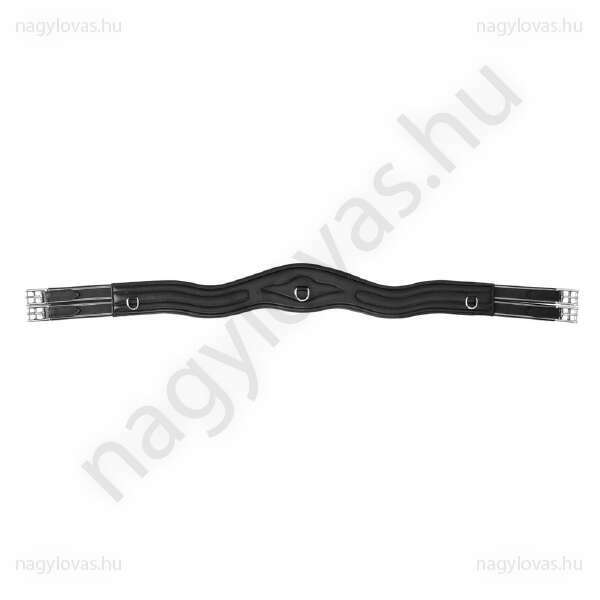 QHP Sensisoft fekete 145 cm gumis heveder