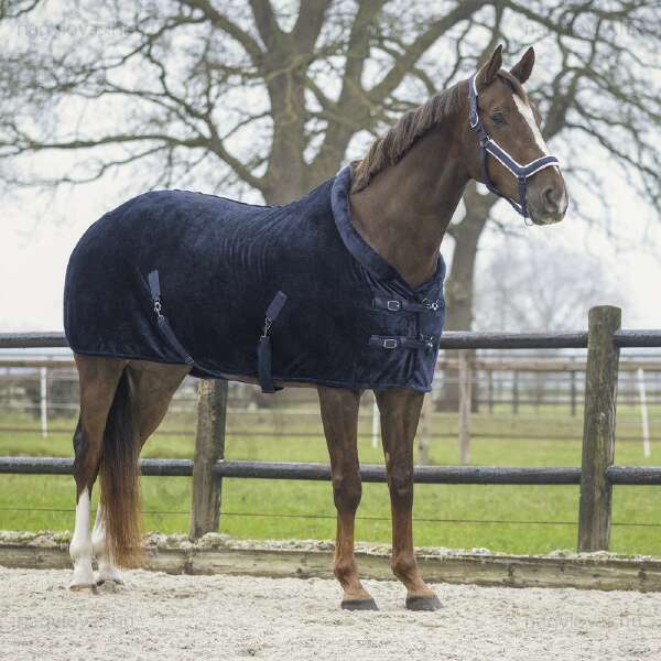 QHP Sensisoft polár leszárító lótakaró  skék 125 cm