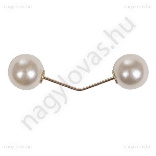 QHP sörénydísz gyöngyfehér