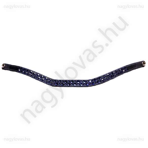 QHP StarGlow homlokszíj barna/indigókék póni