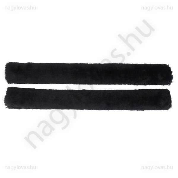 QHP szárvédő szőrme-fekete-45cm