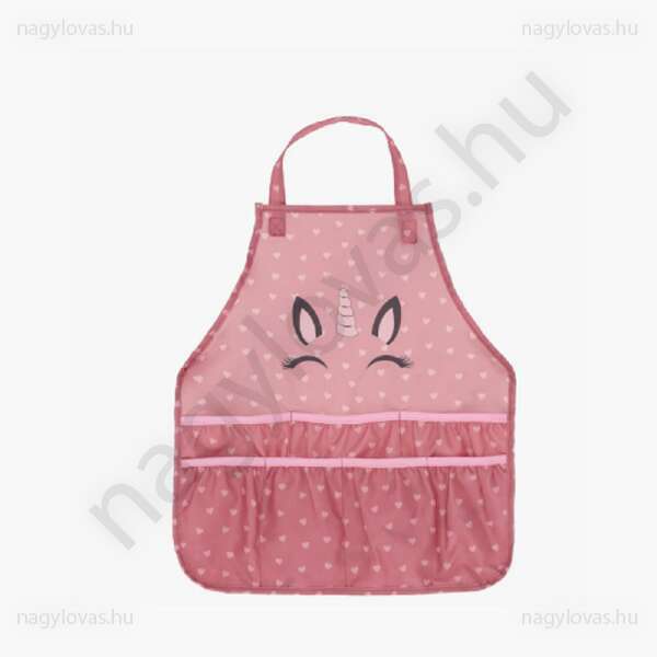 QHP Unicorn tisztító kötény pink