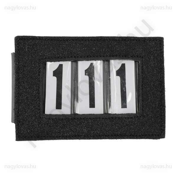 QHP versenyszám tartó csillogó - Fekete