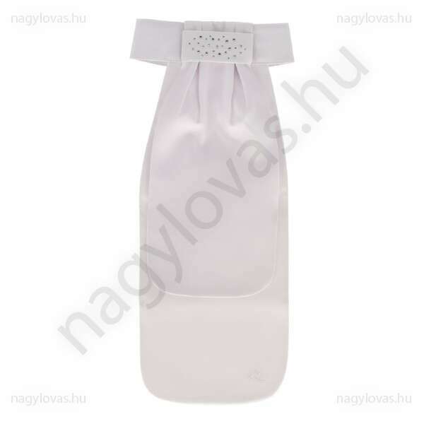 QHP Zizah zsabós nyakkendő fehér/ezüst S