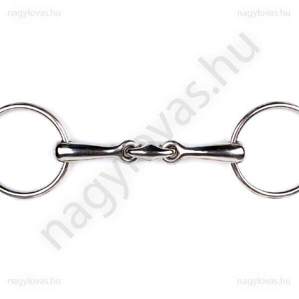 Snaffle bit double jointed Stainless steel Silver 13.5