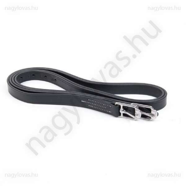 Stübben bőr kengyelszíj fekete 1"/130cm