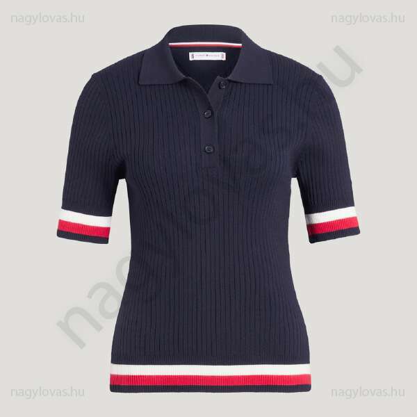 Tommy-Hilfiger Lenox Poloshirt női póló sötétkék