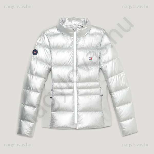 Tommy-Hilfiger Puffer  női kabát ezüst