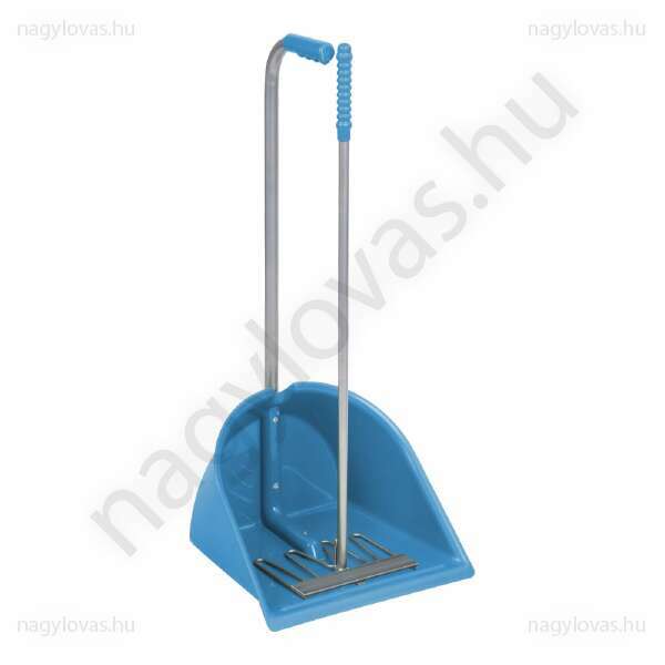 Trágyaszedő lapát gereblyével 90cm kék