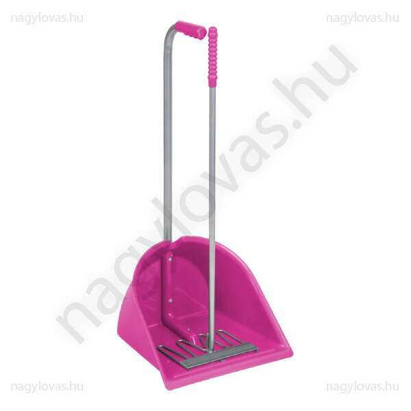 Trágyaszedő lapát gereblyével 90cm pink
