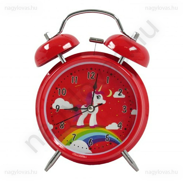 Unicorn ébresztő óra 16X11cm
