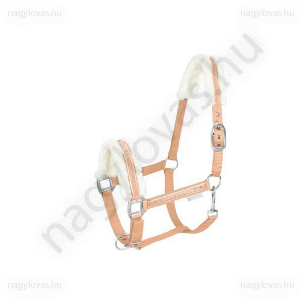Waldhausen Elegant szőrmés kötőfék peach
