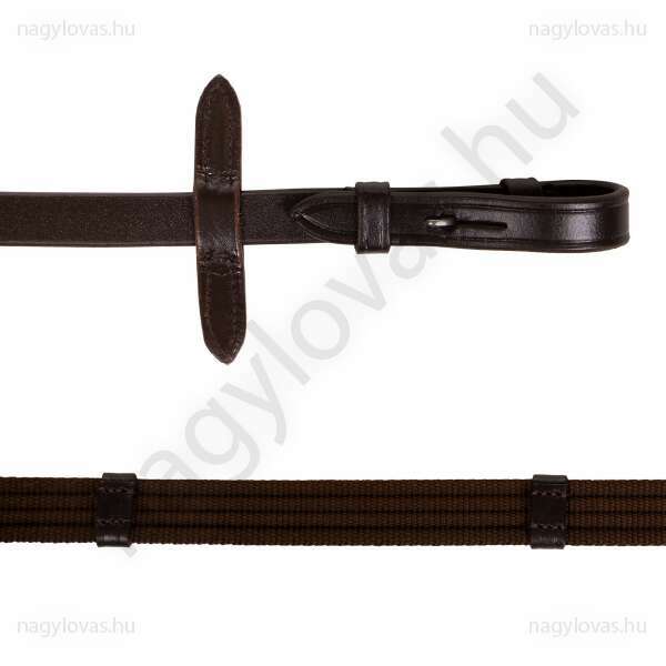 Web reins quick release Brown Full